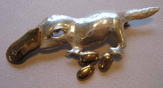 Platypus pin from Animal Jewelry collection at Luna Parc