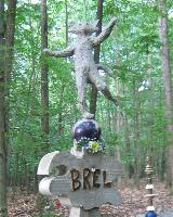 Click for closeup of Memorial to Brel the Cat